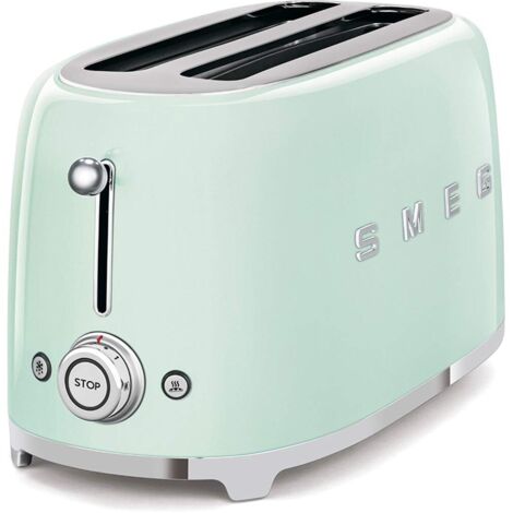 TOSTADOR SMEG TSF02PGEU VERDE PASTEL, 4x2, 6 NIVELES TOSTADO, 1500W.