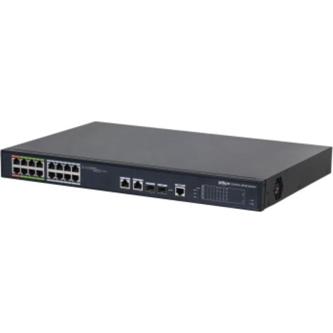 Dahua Technology ePoE DH-LR2218-16ET-240-V2 switch Gestionado L2 Fast Ethernet (10/100) Energía sobre Ethernet (PoE) Negro (1/3)