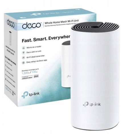 PUNTO DE ACCESO WIFI TP-LINK DECO M4 MESH  AC1200 CPU QUAD CORE BT4.2 2P GIGA 2ANT INTERNAS CONFIG ASISTIDA