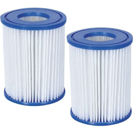 Paquete de 2 cartuchos Bestway para filtro de piscina dacron I