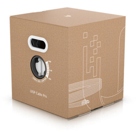 Bobina de Cable RJ45 FTP Ubiquiti UISP-CABLE-PRO Cat.5e/ 305m/ Negro (1/3)