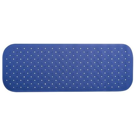 Alfombra de bañera antideslizante caucho reciclable CLASS 36x97cm Azul MSV