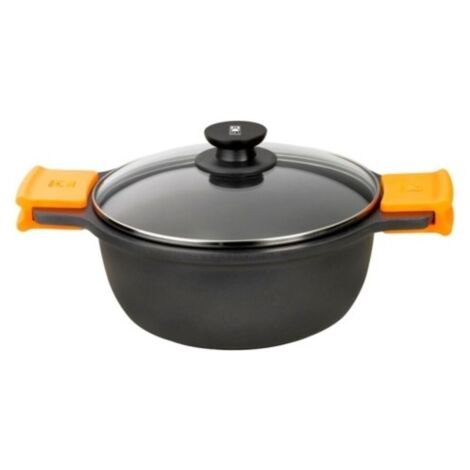 Olla Aluminio 28cm 5,7L Cacerola BRA A270328 Tapa incluida Adecua