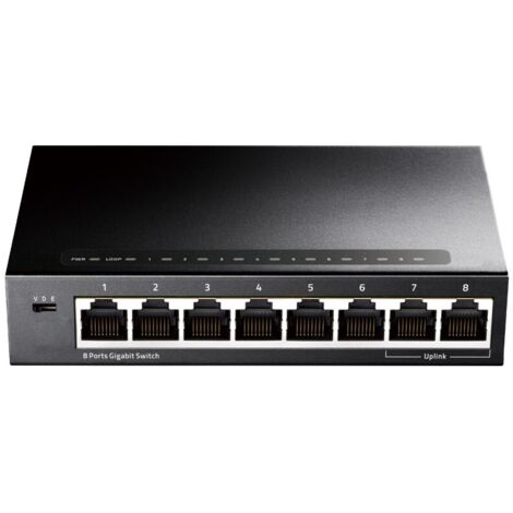 SWITCH CUDY 8-PORT GIGABIT METAL SWITCH GS108 (1/4)