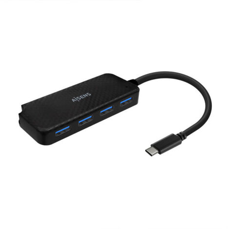 Hub USB Aisens A109-0715 Negro (1 unidad) (1/3)