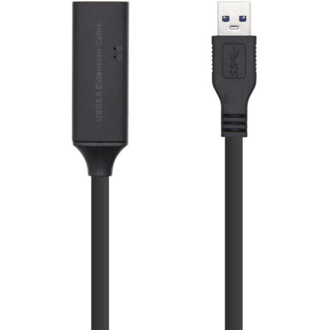 Adaptador USB Aisens A105-0409 Negro 15 m USB 3.0 (1 unidad) (1/4)