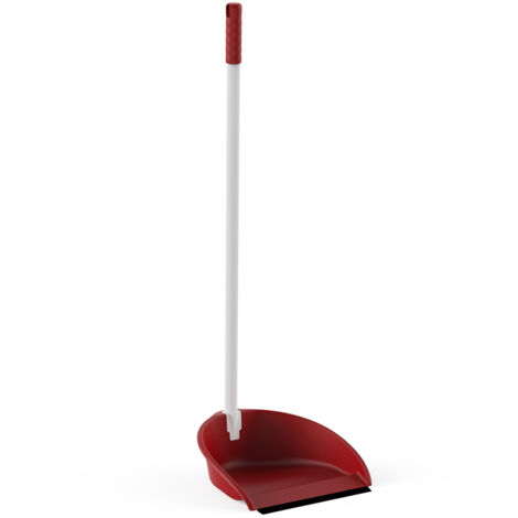 Recogedor plegable rojo bimaterial (1/2)