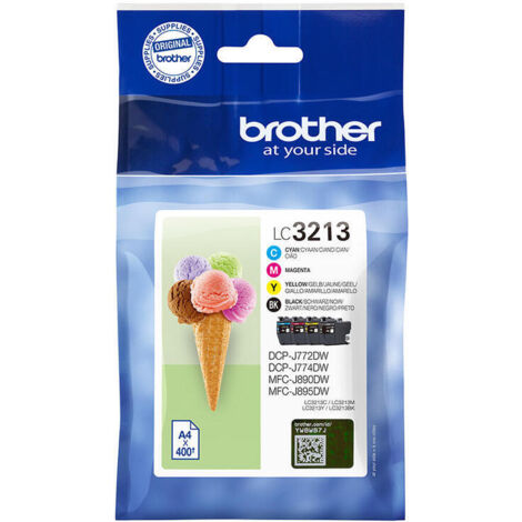 Tinta Brother Lc-3213Val Pack 4 Cart Alta Cpac (1/2)