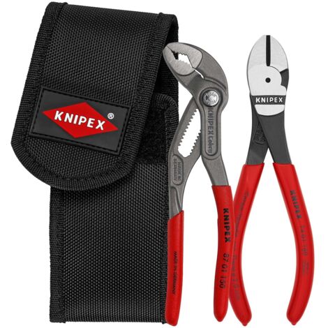 KNIPEX 00 20 72 V02 Juego de alicates mini en portaherramientas para el cinturón 1 x 87 01 150, 1 x 74 01 160 160 mm