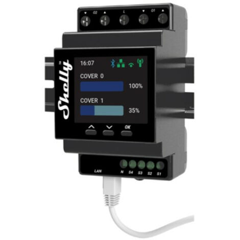 Home Shelly Relais Pro Dual Cover PM 2x Rolladensteuerung WLAN LAN BT (1/4)