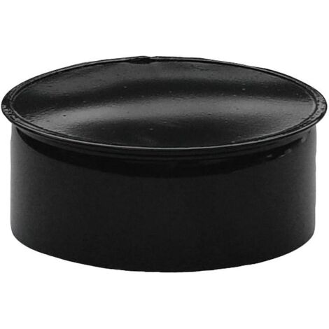 WOLFPACK LINEA PROFESIONAL tapa tubo estufa negro vitrificada 120 mm.