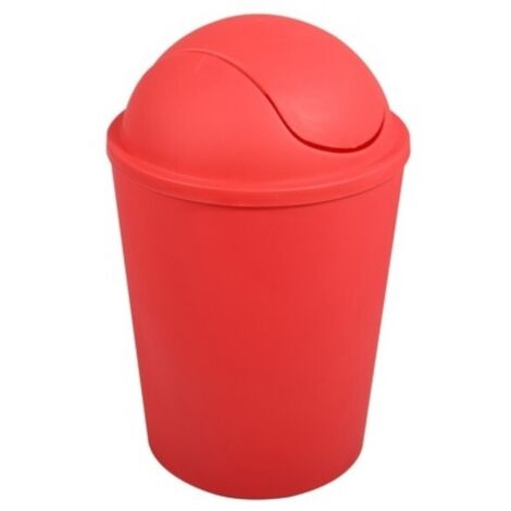 Papelera con tapa basculante AKO 5,5L Rojo MSV