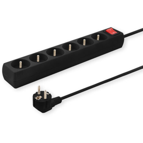Savio LZ-01 Listwa zasilajca, 5 gniazd, 1,5m 5 salidas AC Tipo C 2500 W Negro (1/2)