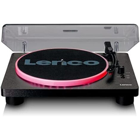 Lenco LS-50LEDBK tocadisco Tocadiscos de tracción por correa Negro Manual