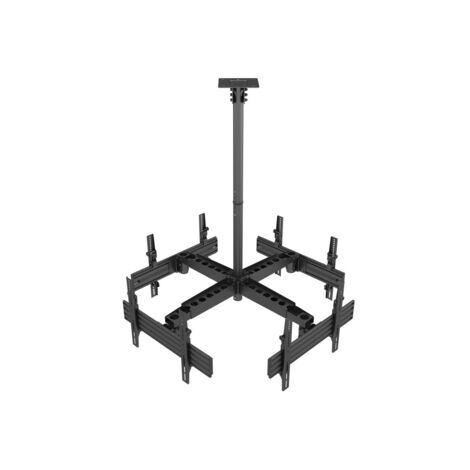 SOPORTE PANTALLA PROFESIONAL DE TECHO EQUIP 4 PANTALLAS  32-55 INCLINABLE MAX. 30KGS (1/2)