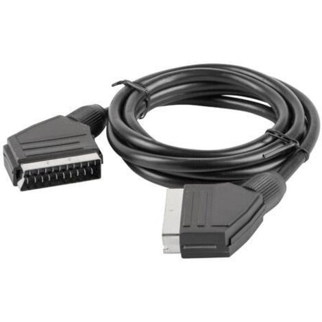 Lanberg CA-EUEU-10CC-0018-BK cable EUROCONECTOR 1,8 m SCART (21-pin) Negro (1/5)