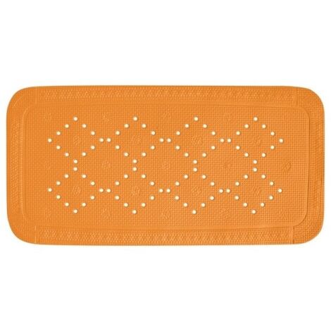 Spirella colección Alaska, Alfombrilla de ducha 71 x 36,PVC,Naranja
