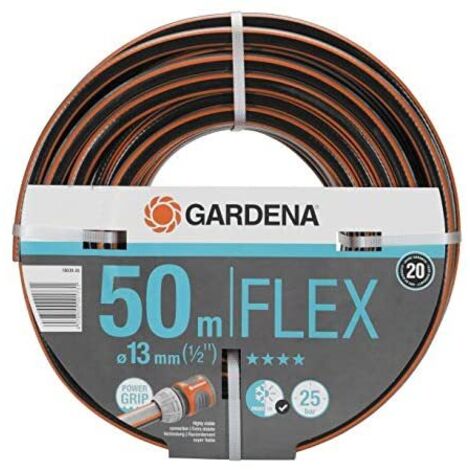 Gardena Comfort FLEX manguera de riego 50m negro naranja