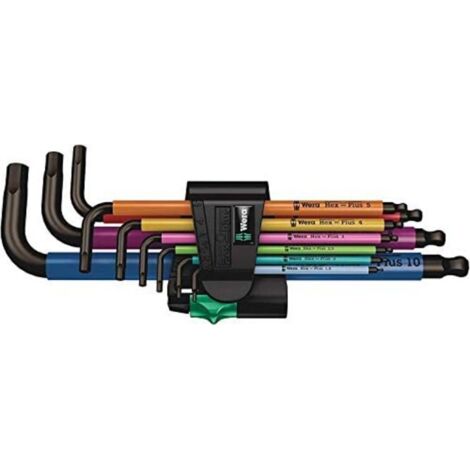 Destornillador angular. Fije 9tlg. Wera multicolor