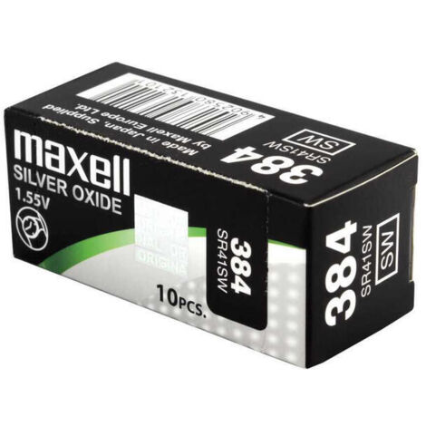 Pila Reloj 384 Maxell Oxido Plata 38mah Sr0041sw 384/maxell