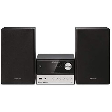 Grundig CMS 3000 BT DAB+ Microcadena de música para uso doméstico 30 W Negro, Plata (1/4)