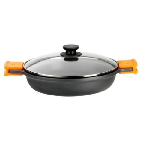 Olla Aluminio forjado 20cm 1,5L Cacerola BRA A270520 Tapa incluid