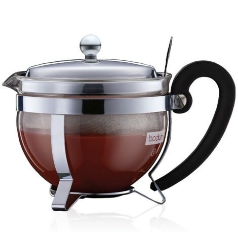 Bodum Teebereiter Chambord 0,5 Liter, mit Filter, Edelstahl