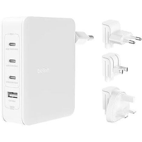 Belkin BOOST Charge 140W 4-Port GaN, 3xUSB-C 1xUSB-A WCH014btWH (1/5)