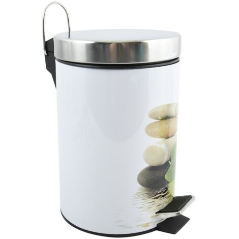Papelera con pedal acero inoxidable 3L Lingga MSV