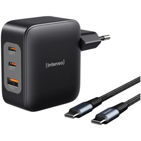 Intenso KIT Cargador GaN W100ACC + Cable USB-C (1/2)