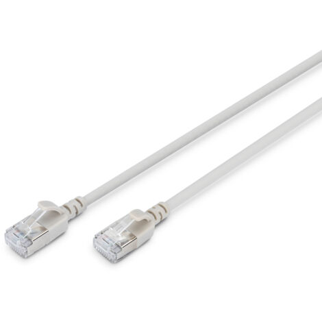 Digitus Cable de conexión CAT 6A F-FTP Slim, 3 m, gris (1/4)