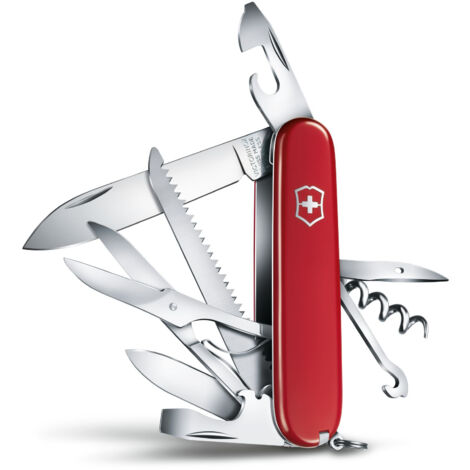 Cuchillo de bolsillo Huntsman, utilización : 15 funcións, Largo 91 mm