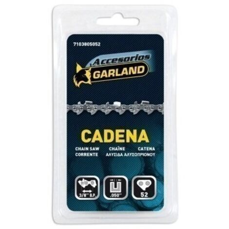 Cadena de motosierra para espada 14 pulg / 35 cm, 52 eslabones, 3/8 pulg b.p., espesor 0,050 pulg / 1,3 mm (1/5)