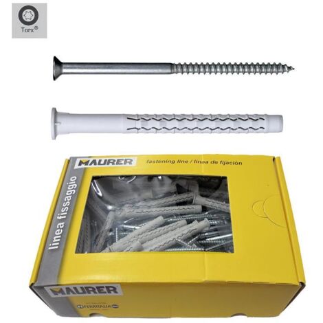 Taco Wolfpack Con Tirafondo Torx MU-XL  8 x  80 mm. (Caja de 50 piezas) (1/2)