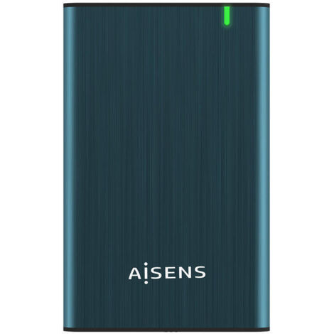 AISENS CAJA EXTERNA 2,5 ASE-2525BWN 9.5MM SATA A USB 3.0/USB3.1 GEN1, AZUL PACIFICO (1/4)
