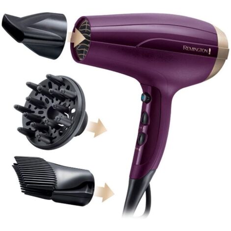 Secador de pelo Remington D5219 con difusor de ionización y punta de aire frío