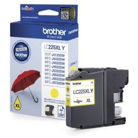 Cartucho de Tinta Compatible Brother LC225XLYBP Amarillo (1/5)