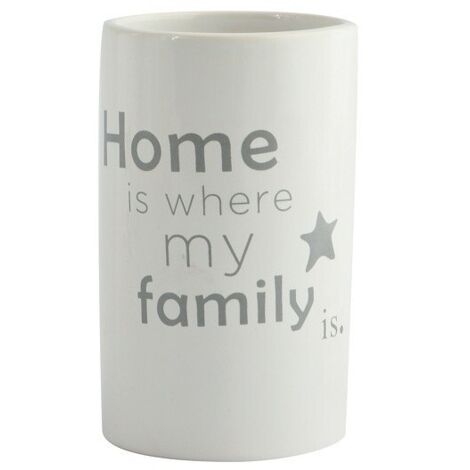 Vaso Cerámica HOME Blanco MSV