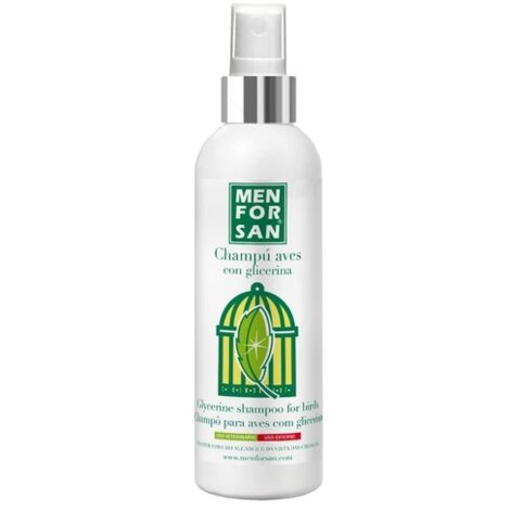 Champú abrillantador de plumas MENFORSAN 125ml para pájaros