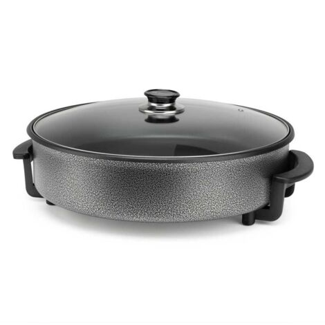 Orbegozo Olla eléctrica PZ 4270, 42 cm, 1500W, Capacidad 10 litros, Tapa de Cristal con asa y válvula de Seguridad