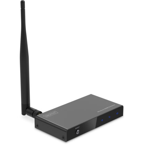 DIGITUS DS-55347 Extensor HDMI inalámbrico/Divisor HDMI (1:4) - Full HD 1080p 60 Hz - Alcance de 100 m - Unidad receptora para DS-55346 - Salida en Bucle, Infrarrojos IR - HDMI 1.4 y HDCP 1.3 (1/4)