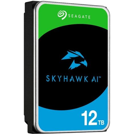 Seagate SkyHawk AI ST12000VE003 - Disco duro - 12 TB - interno - 3.5 - SATA 6Gb/s - bfer: 512 MB - con Recuperacin de datos Seagate Rescue de 3 ao (1/2)