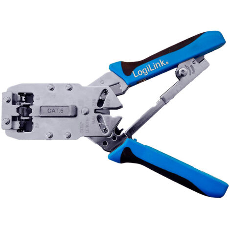 LogiLink WZ0035 crimpadora Herramienta para prensar Negro, Azul