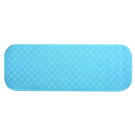 Alfombra de bañera antideslizante caucho reciclable CLASS 36x97cm Azul cielo MSV