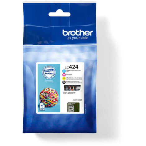Cartucho de Tinta Original Brother LC424VAL Multicolor Negro/Cian/Magenta/Amarillo