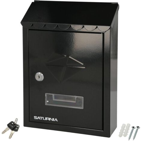 WOLFPACK LINEA PROFESIONAL Buzon Exterior Residence 205 x 300 x 70 mm. Negro