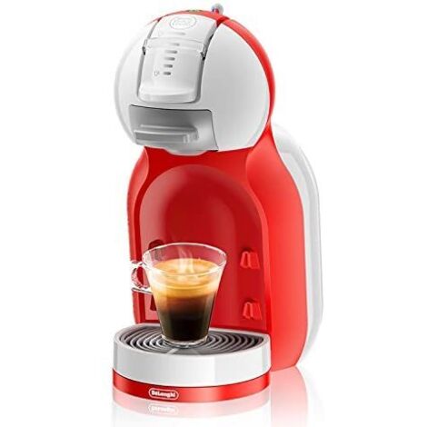 CAFETERA DELONGHI EDG305WR ROJA Y BLANCA, 15 BARES, MINI ME, AUTOMATICA, SISTEMA THERMOBLOCK