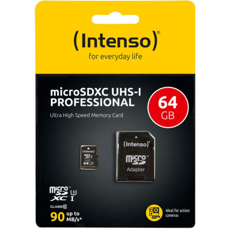 Intenso 3433490 Micro SD UHS-I profesiona 64GB (1/4)