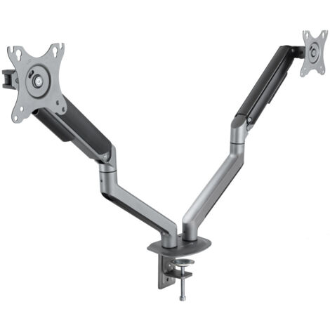 SOPORTE DE MESA MONITOR/TV GIRA INCLI 2 BRAZOS 17-32 GRIS TOOQ DB4132TNR-G (1/5)