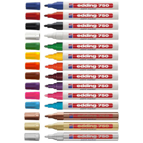 MARCADOR PERMANENTE 2-4MM 750 AZUL EDDING 750-3